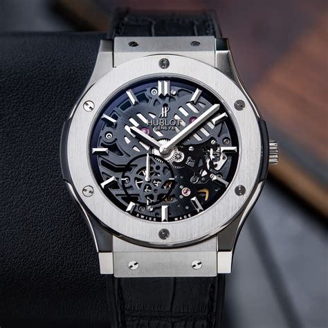 hublot classic fusion ultra thin skeleton replica|hublot classic fusion price.